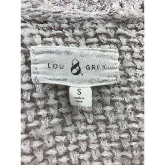 Lou & Grey Women's S Open Front Oversized Grey Cardigan - Picture 3 of 3